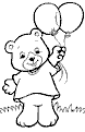 Bear With Two Balloons